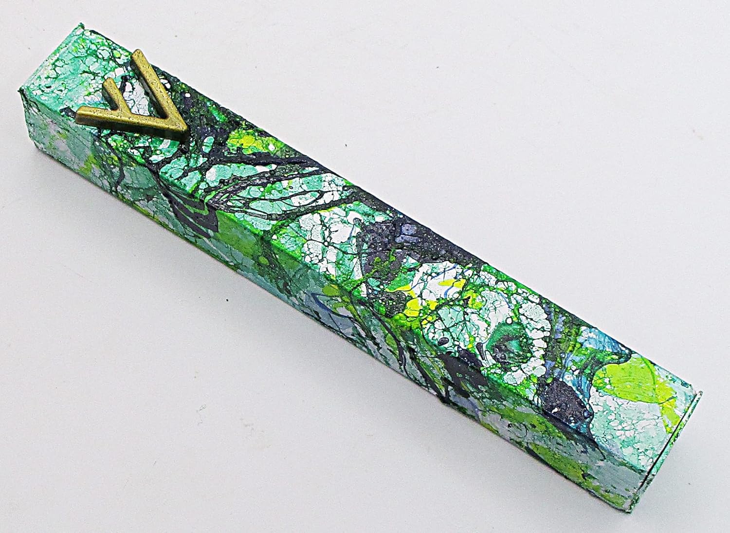 Marbled Mezuzah Case A035