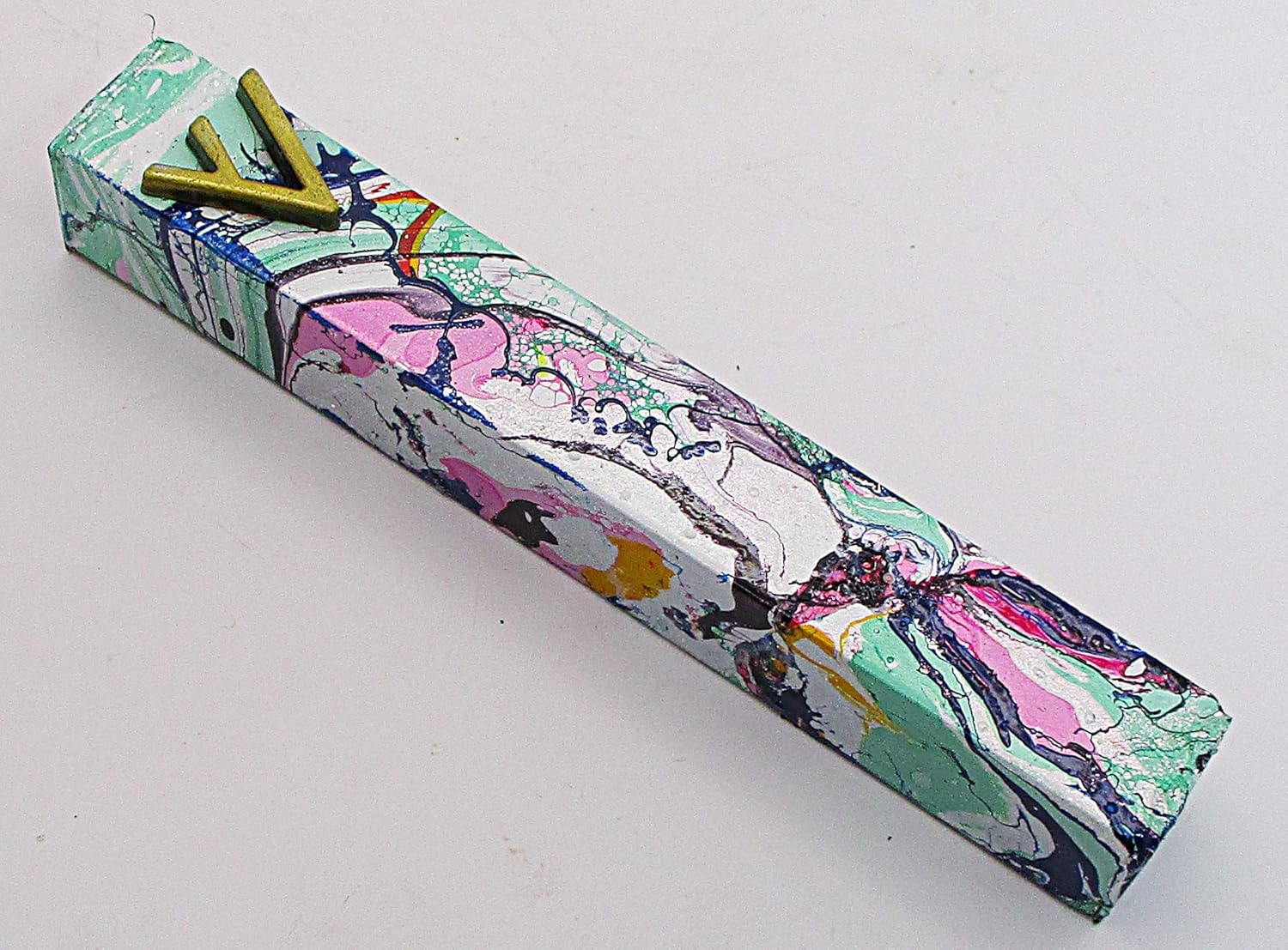 Marbled Mezuzah Case A043