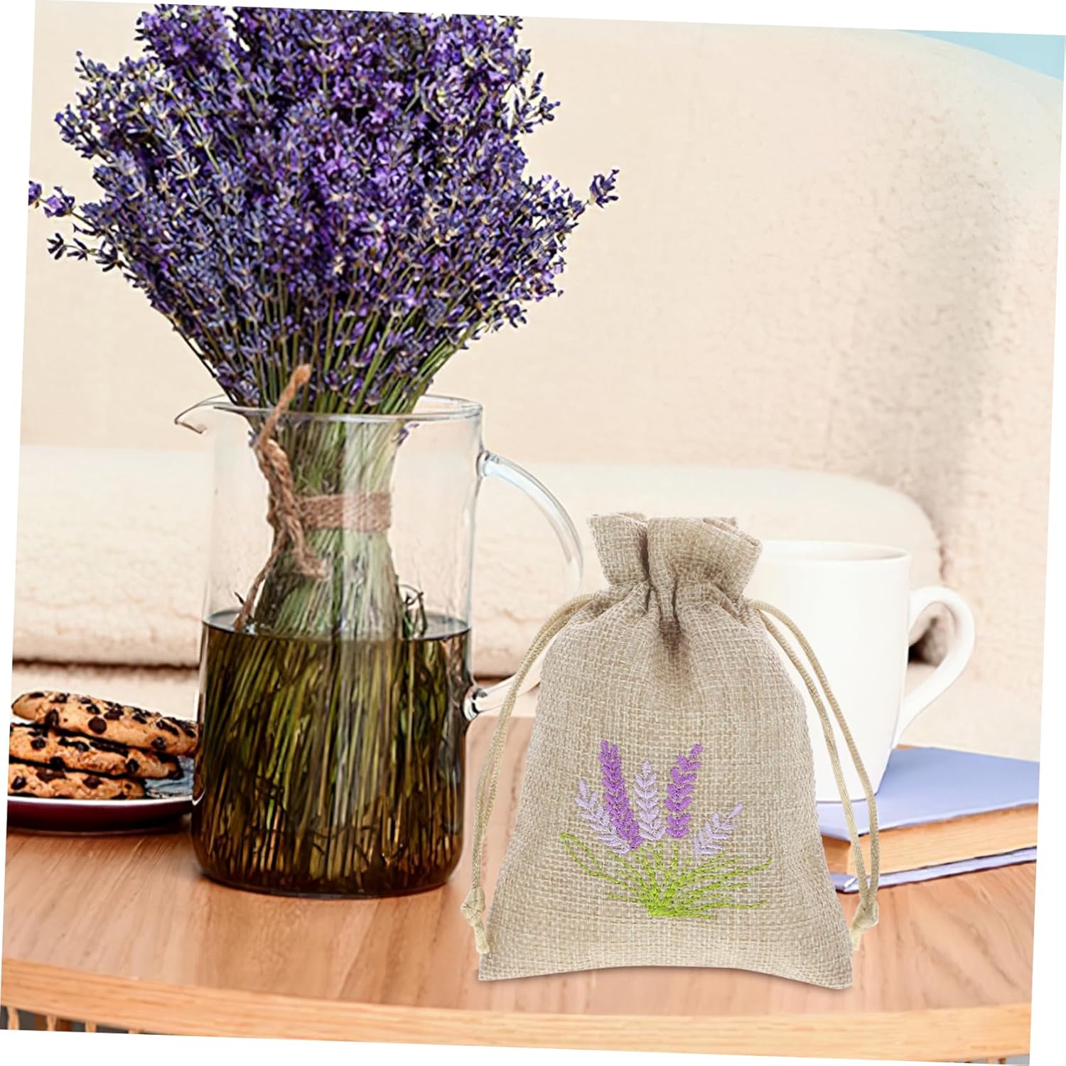 10pcs Lavender Scent Sachets for Closet and Flower Storage