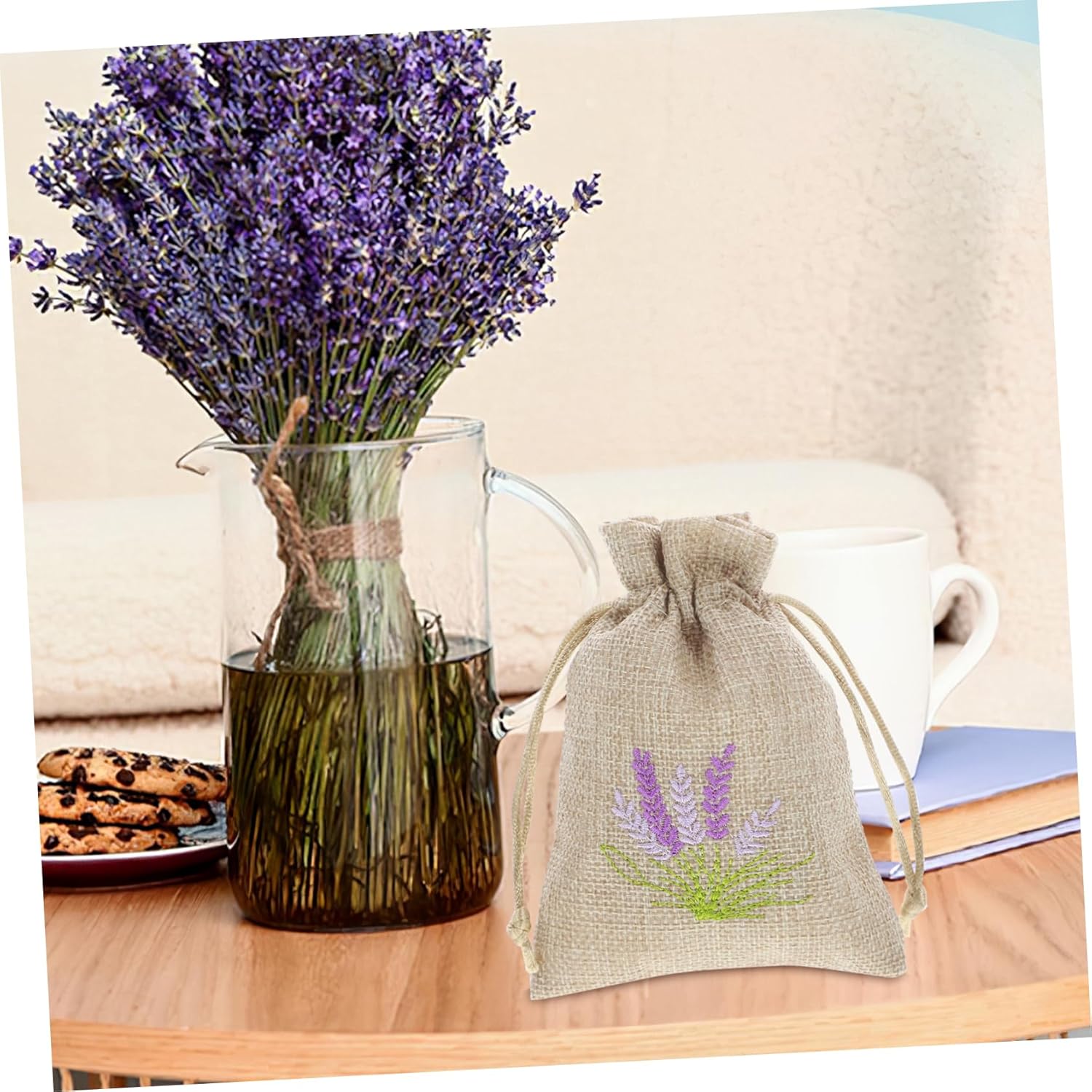 TOGEVAL 10pcs Empty Sachet Bags for Dried Flowers and Perfume