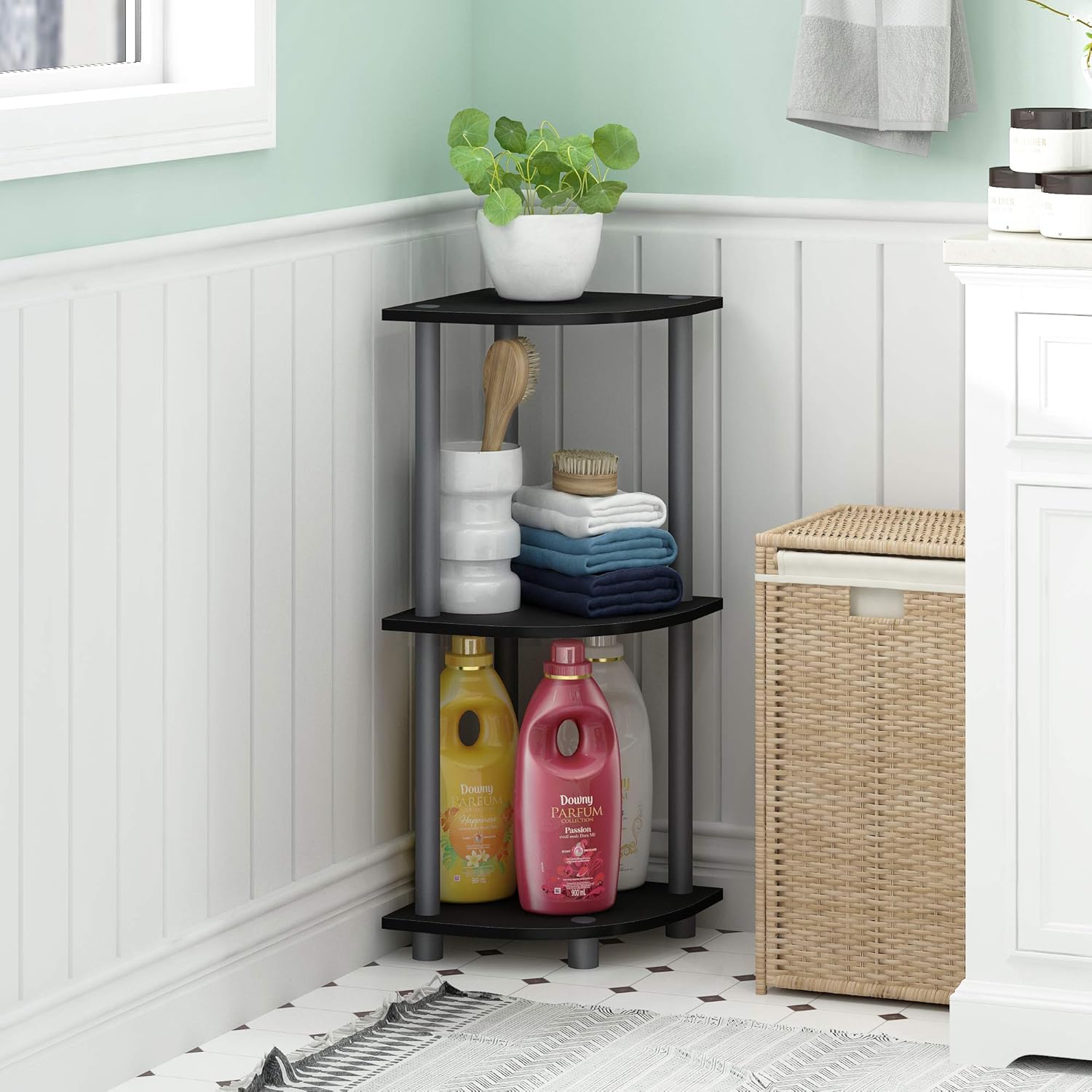 Furinno Turn-N-Tube 3-Tier Corner Display Rack