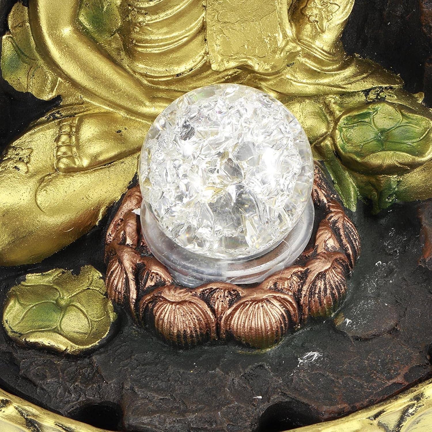 108 Inch Tall Buddha Tabletop Fountain with Light