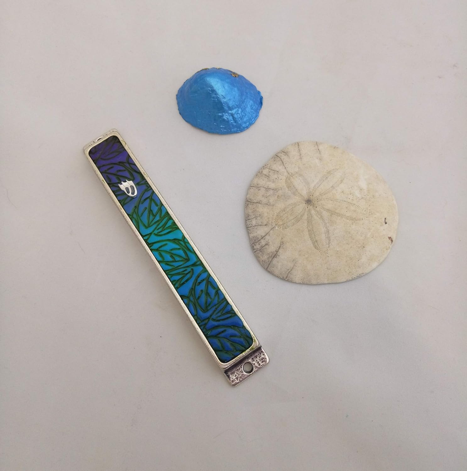 Handmade Mezuzah Case by Israeli Artist Perfect Wedding or Bar Mitzvah Gift