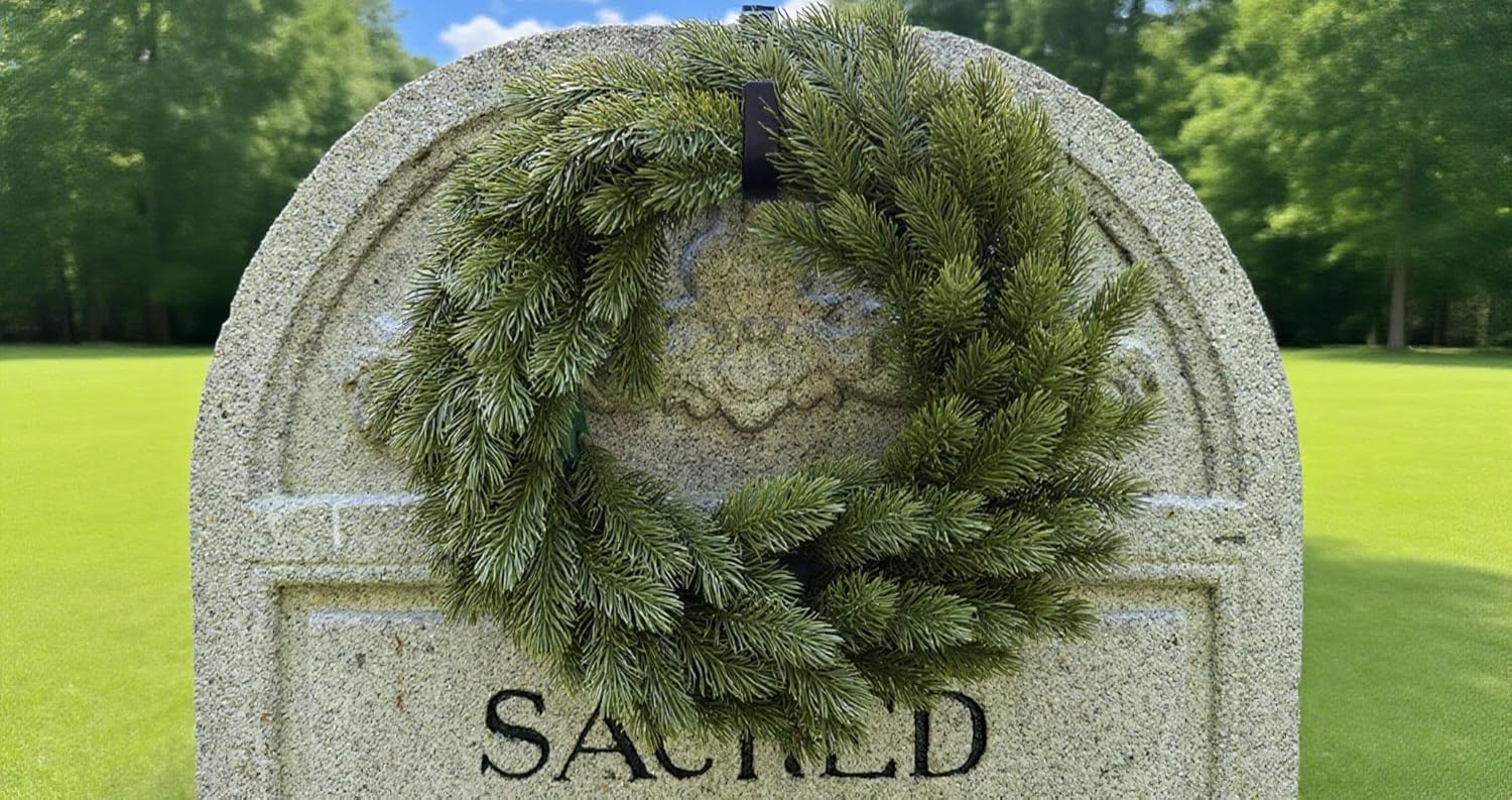 BEISE Adjustable Headstone Wreath Hanger 2 Pack