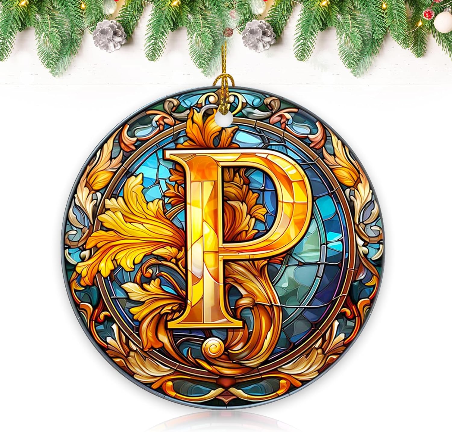 26 Letters Christmas Tree Letter Decorations Pendant