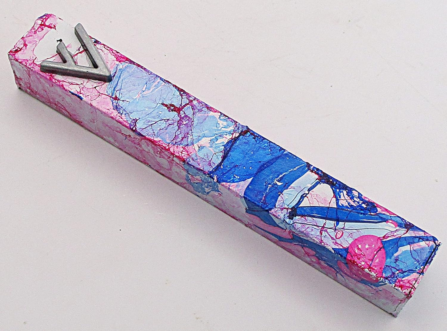 Marbled Mezuzah Case A001