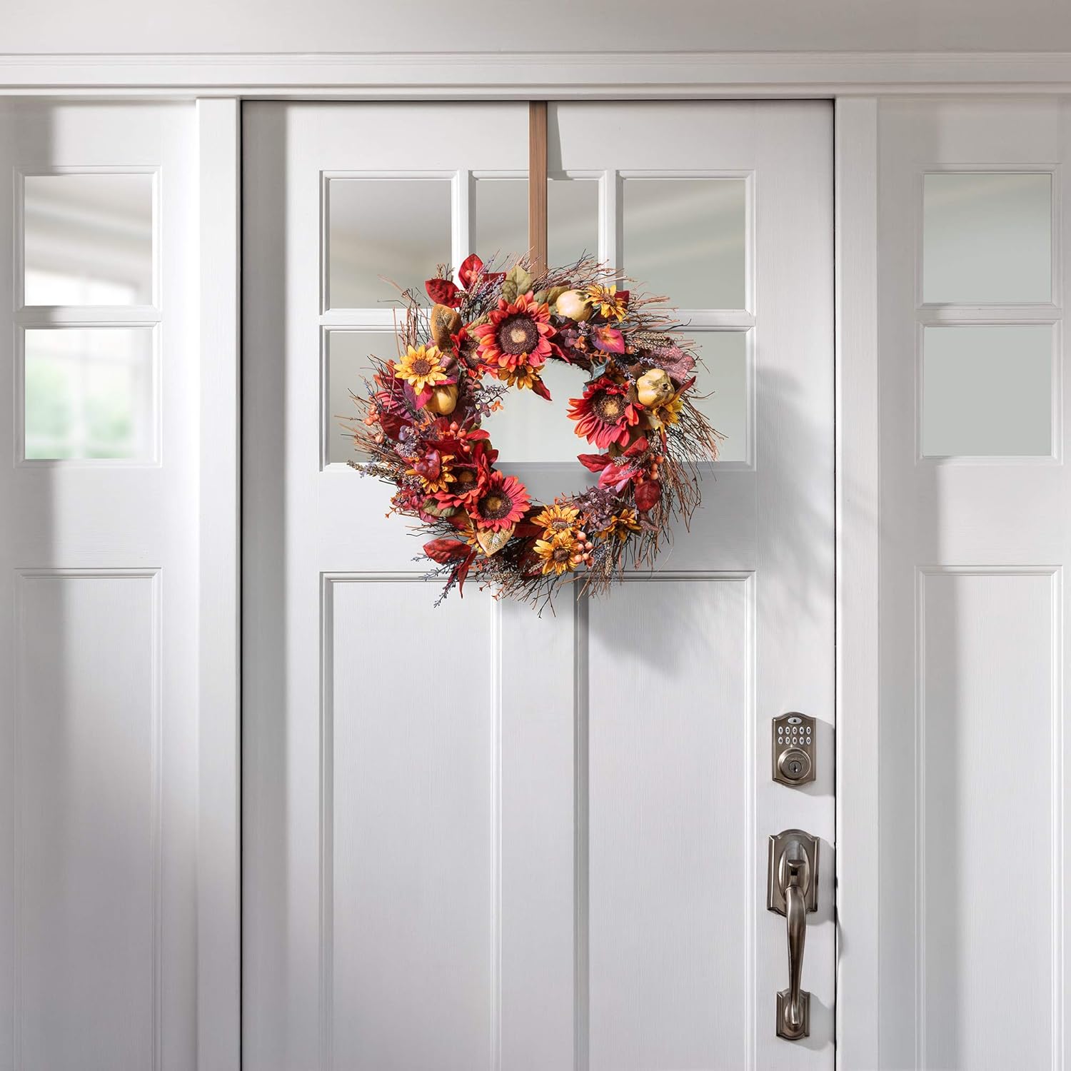 Haute Decor Adjustable Wreath Hanger Brushed Copper