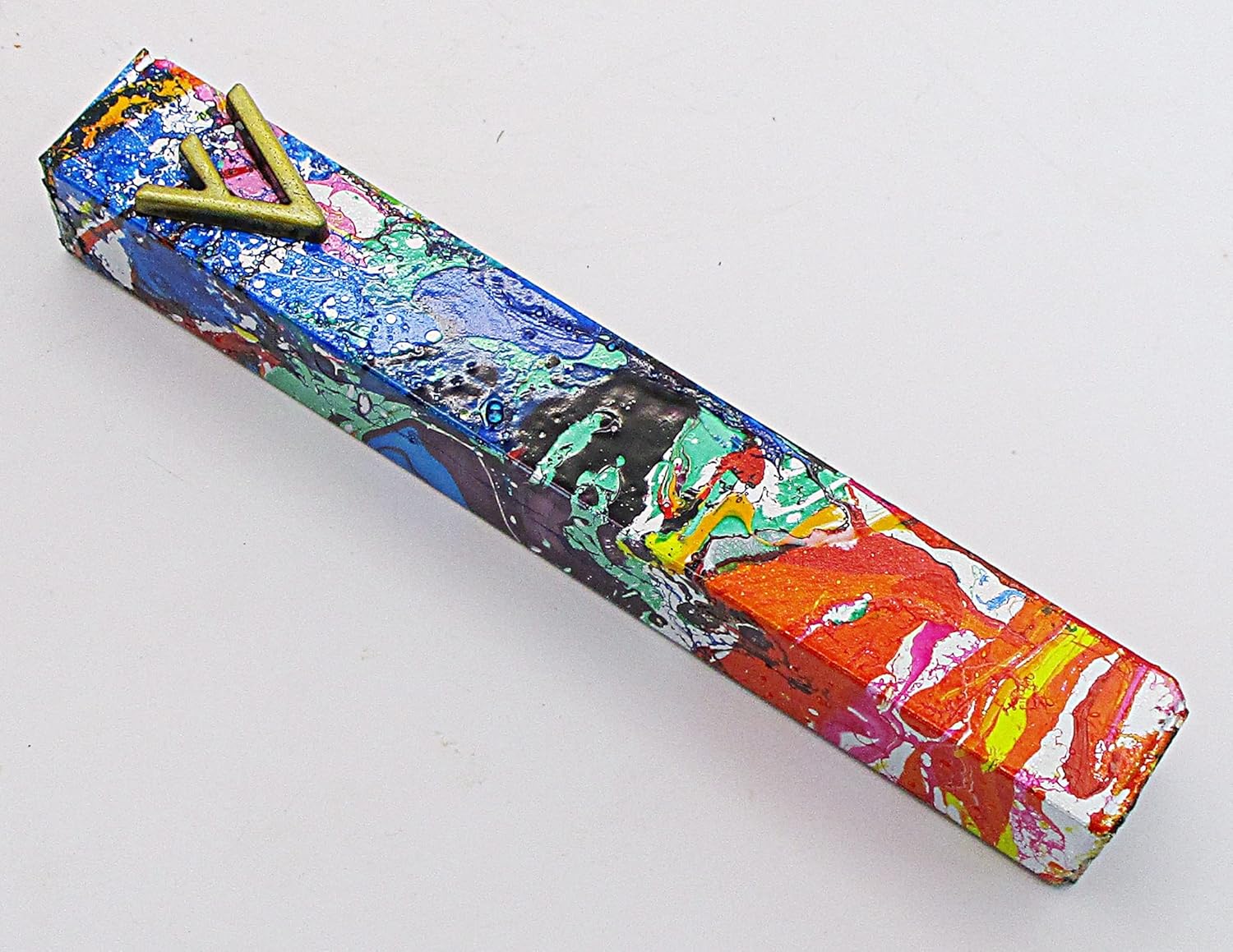 Marbled Mezuzah Case A065