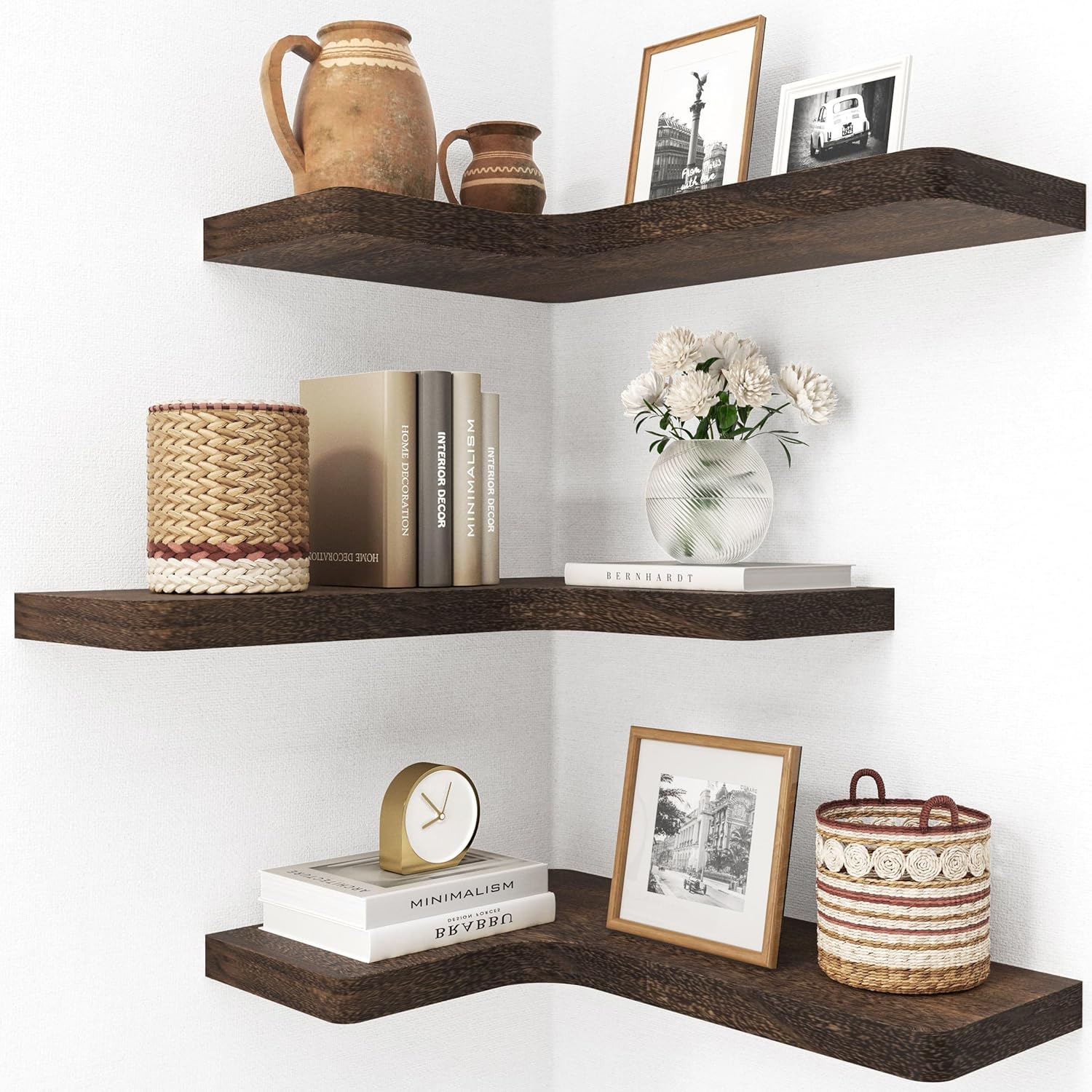 Fuqing Floating Corner Shelves Set of 3