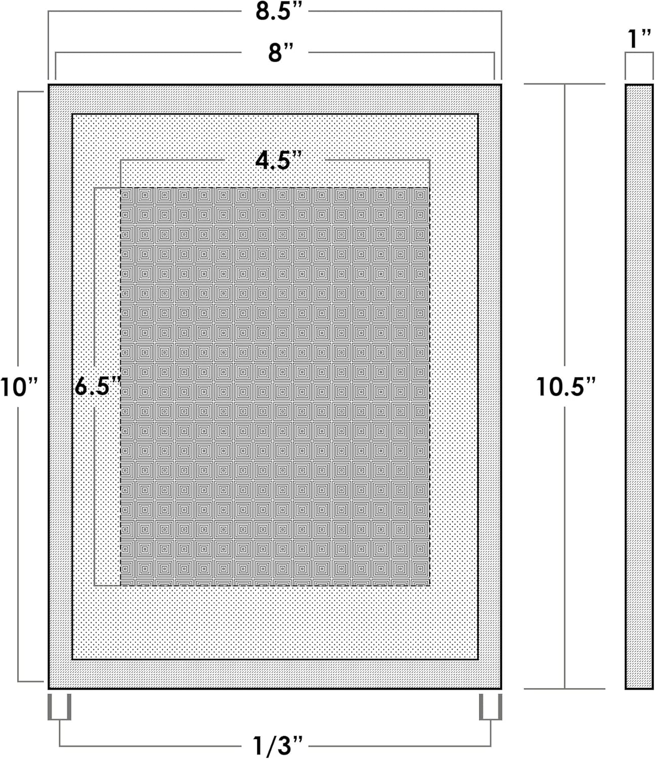 TheDisplayGuys Contemporary Aluminum Picture Frame Gold Wall Tabletop
