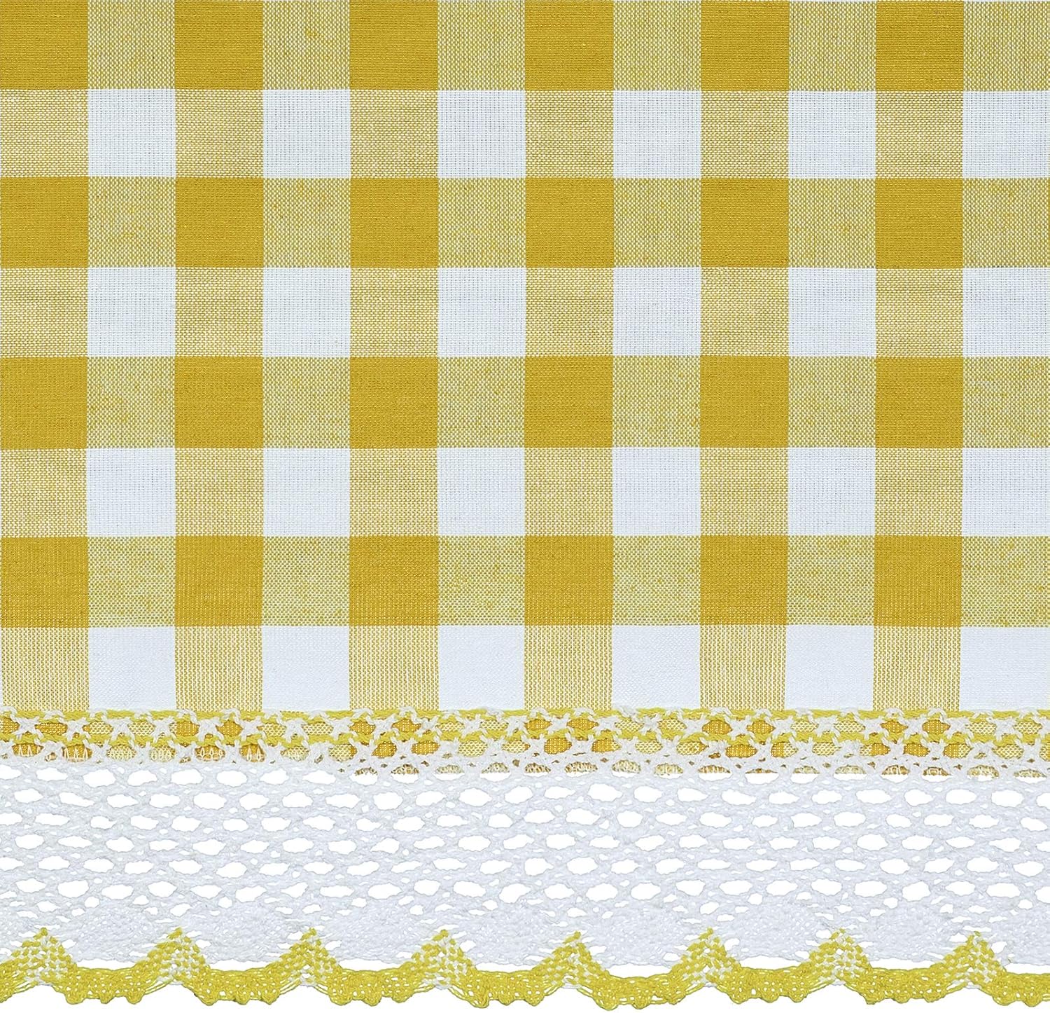 Farmhouse Curtains Buffalo Plaid Gingham Checkered Pair