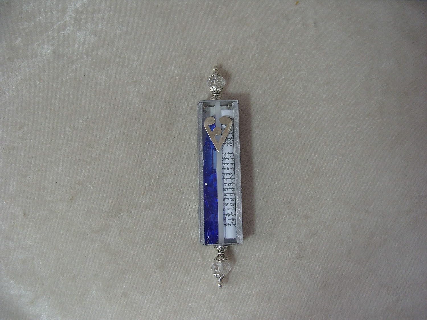 Handmade Wedding Glass Shards Mezuzah Ornament