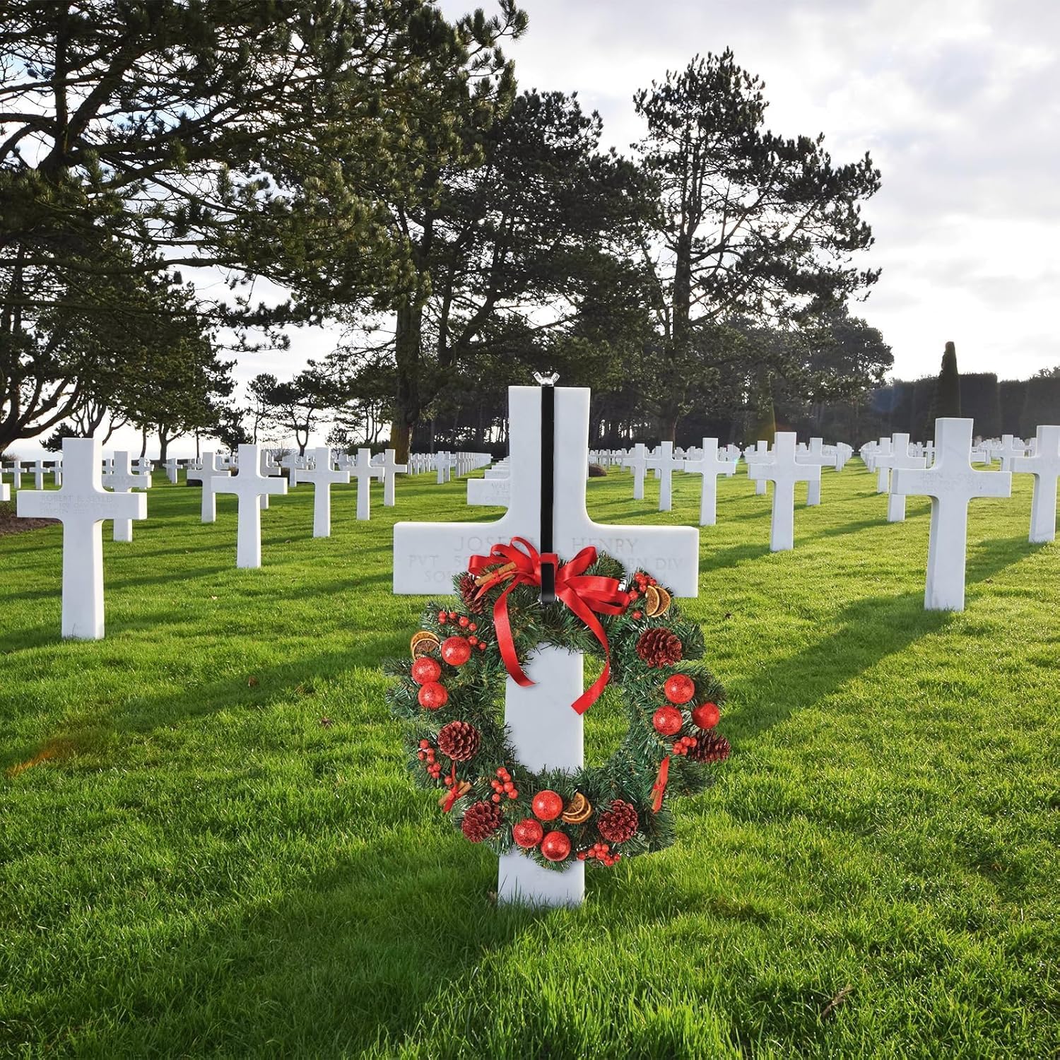 1 PCS Headstone Wreath Holder for Cemetery Decoration