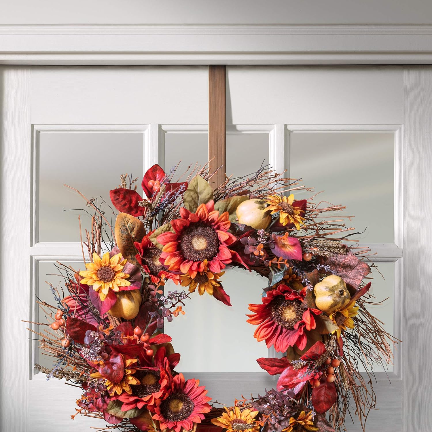 Haute Decor Adjustable Wreath Hanger Brushed Copper