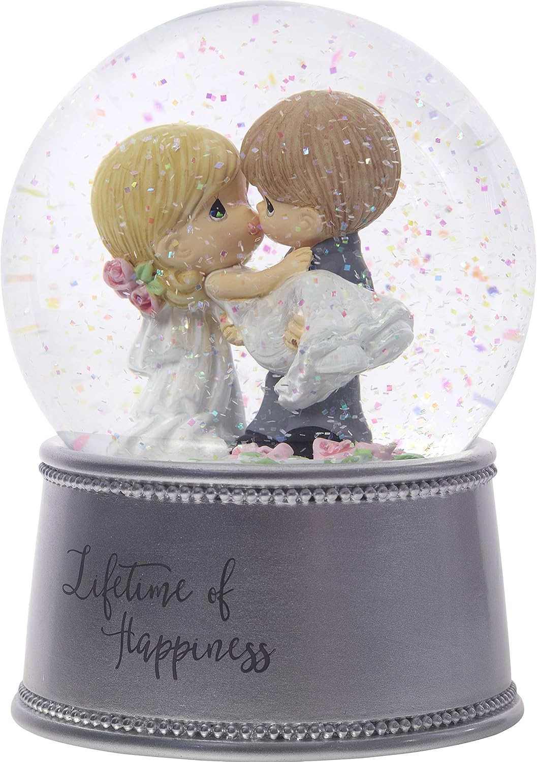 Precious Moments Wedding Musical Snow Globe