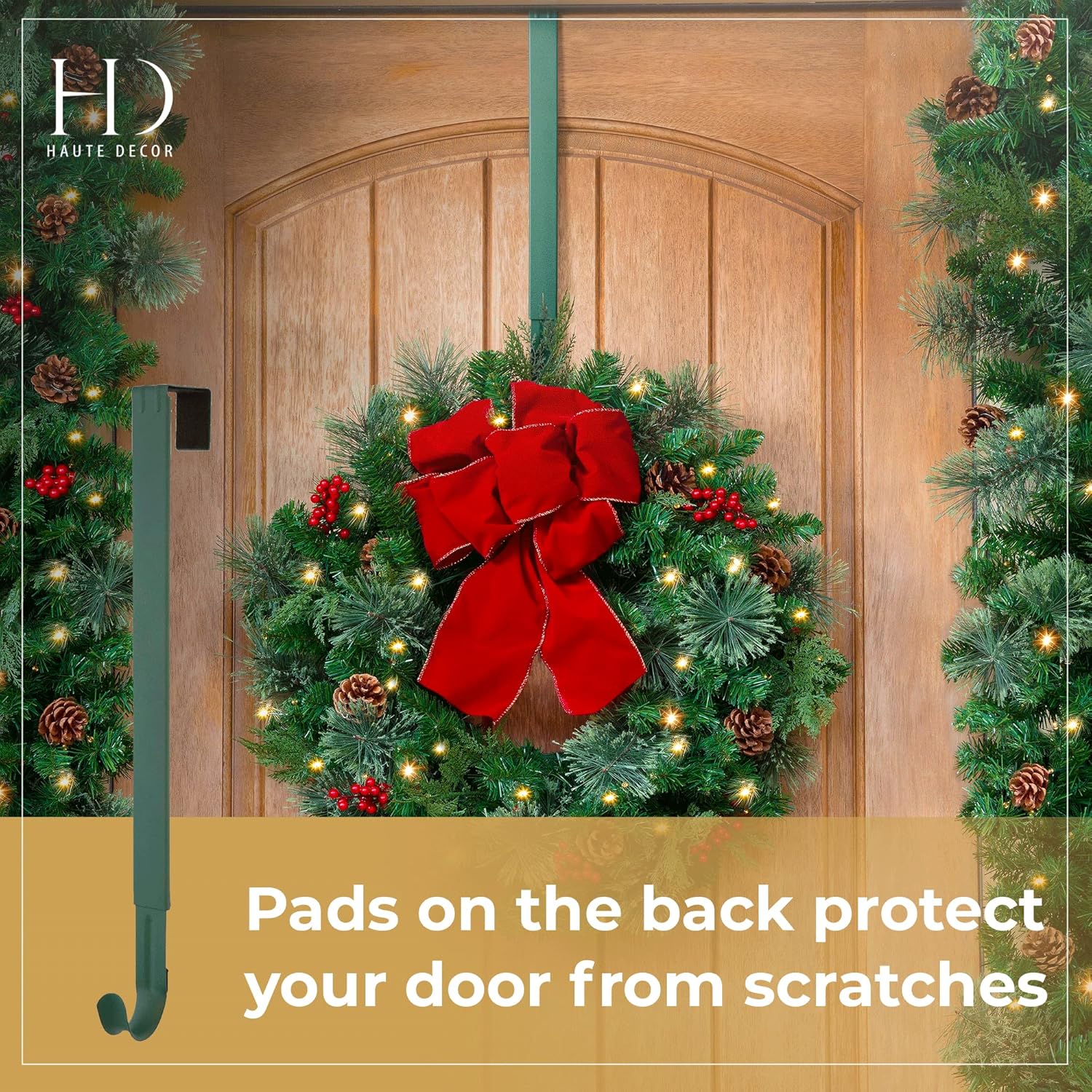 Haute Decor Adjustable Wreath Hanger - 20 Lb Capacity