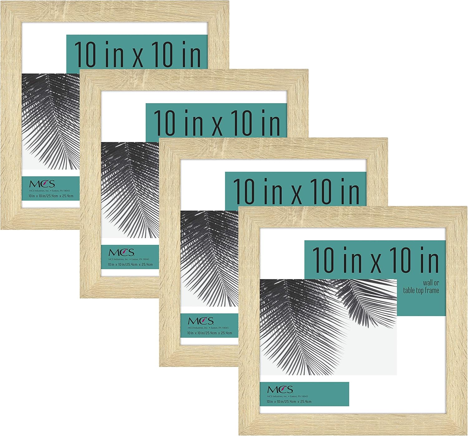 MCS Studio Gallery 10x10 Wall Tabletop Frame 4-Pack