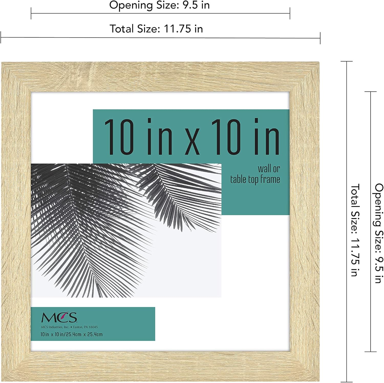 MCS Studio Gallery 10x10 Wall Tabletop Frame 4-Pack