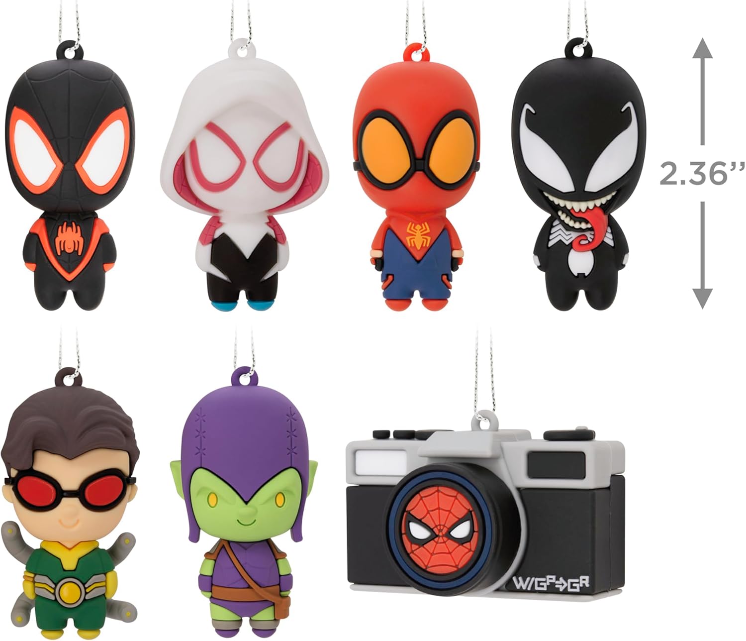 Hallmark Marvel Mystery Christmas Ornaments Set of 2 Shatterproof
