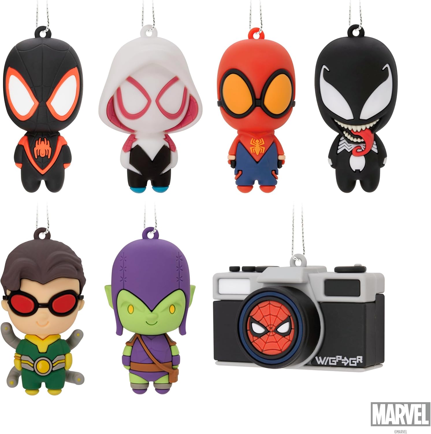Hallmark Marvel Mystery Christmas Ornaments Set of 2 Shatterproof