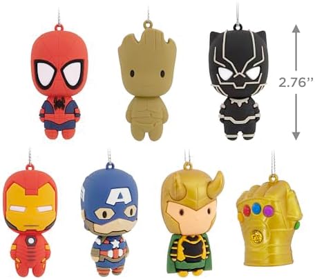 Hallmark Marvel Super Heroes Mystery Christmas Ornaments Set of 2