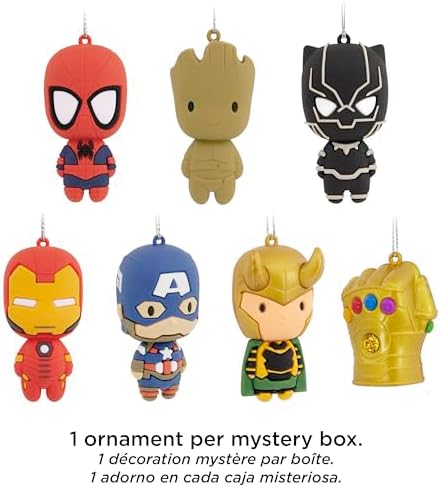 Hallmark Marvel Super Heroes Mystery Christmas Ornaments Set of 2